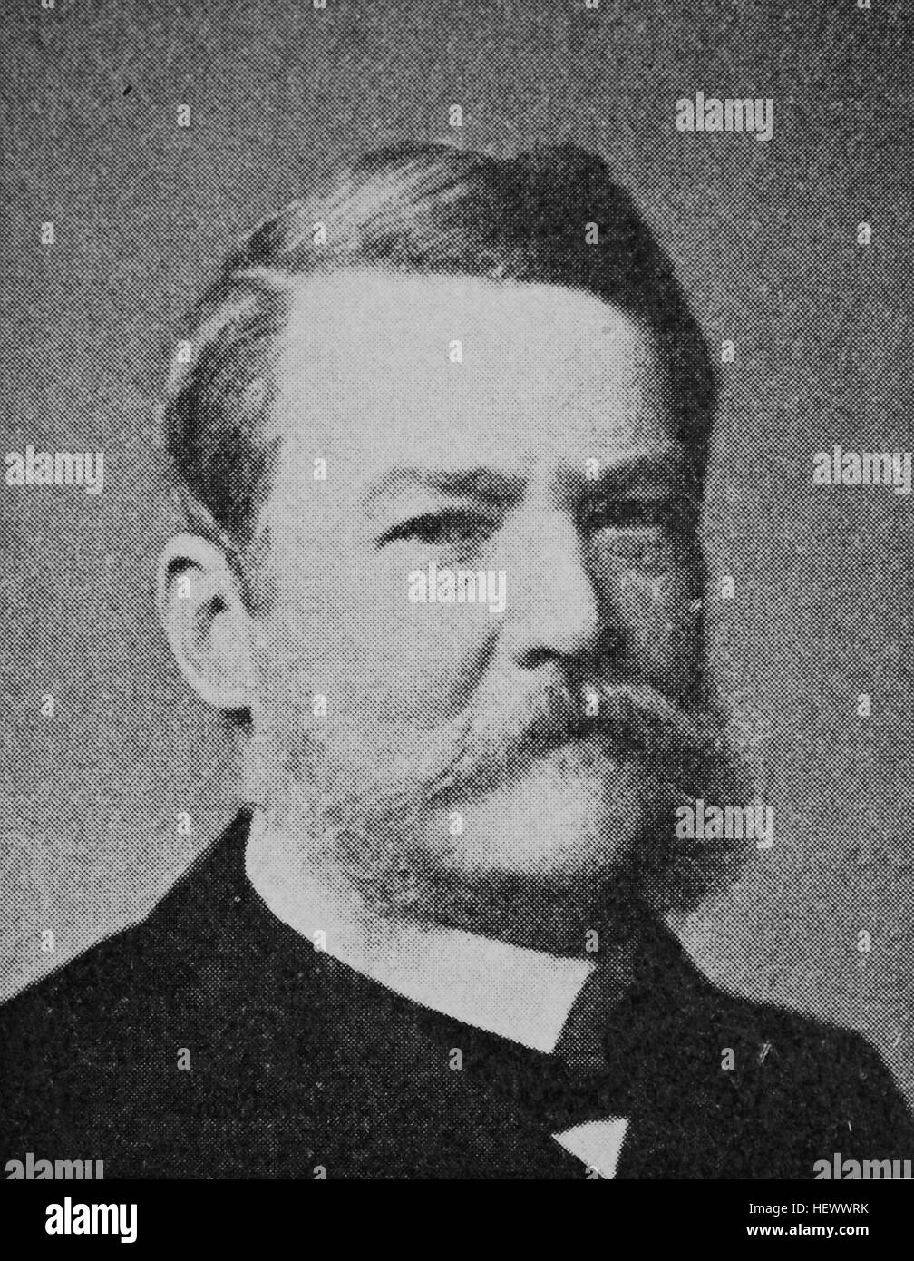 Adolf Heinrich Wilhelm Scholz, Adolf Heinrich Wilhelm von Scholz, 1833 - 1924, German army officer and politician, picture from 1895, digital improved Stock Photo