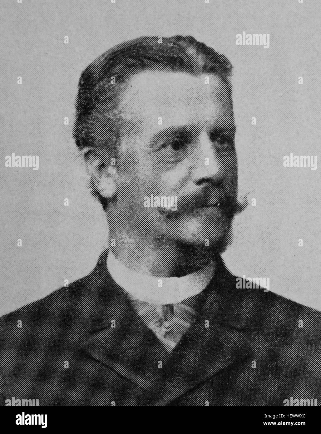 Heinrich Klug, 1837 - 1912, Was Senator and mayor of the Hansestadt Luebeck, picture from 1895, digital improved Stock Photo
