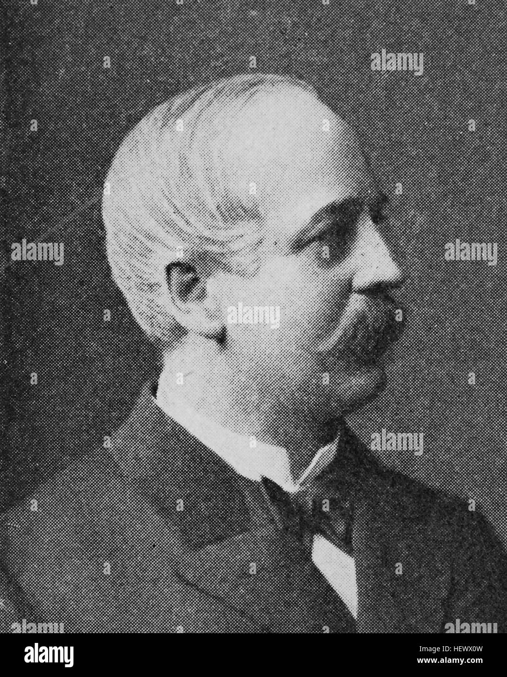 Hermann Karl Friedrich Lucanus, seit 1888 von Lucanus, 1831 - 1908, Was the Prussian State Council and head of the secret civilian cabinet Kaiser Wilhelm II., picture from 1895, digital improved Stock Photo