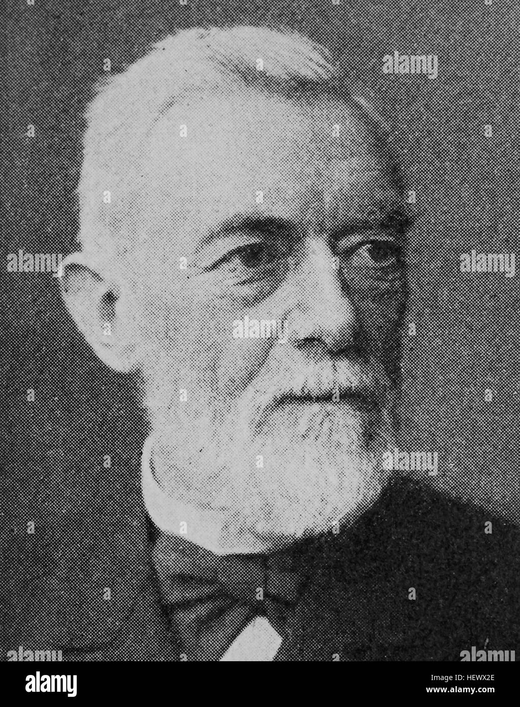 Johann von Miquel, 19 February 1828 - 8 September 1901, was a German statesman, picture from 1895, digital improved Stock Photo