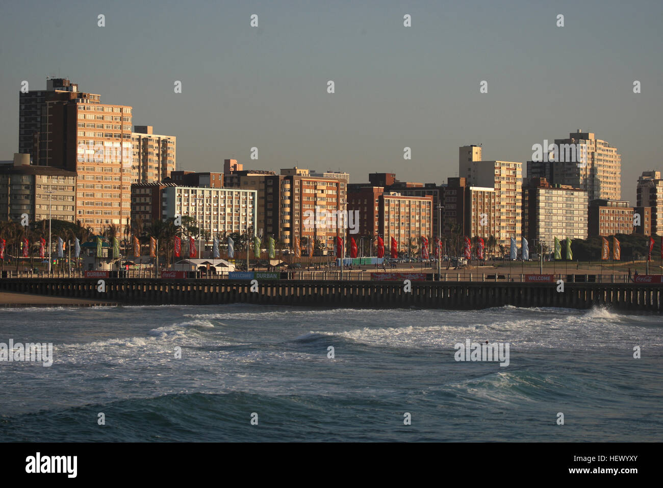 DURBAN, SOUTH AFRICA - NORTH BEACH DURBAN SURF AND STADIUM IMAGES. (Photo by Steve Haag) Stock Photo