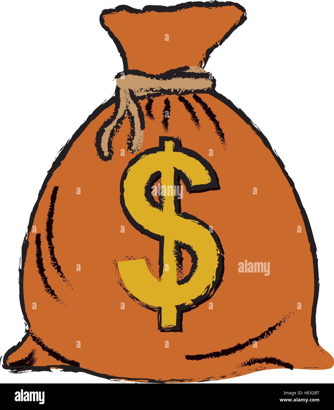 Isolated money bag Stock Vector Image & Art - Alamy