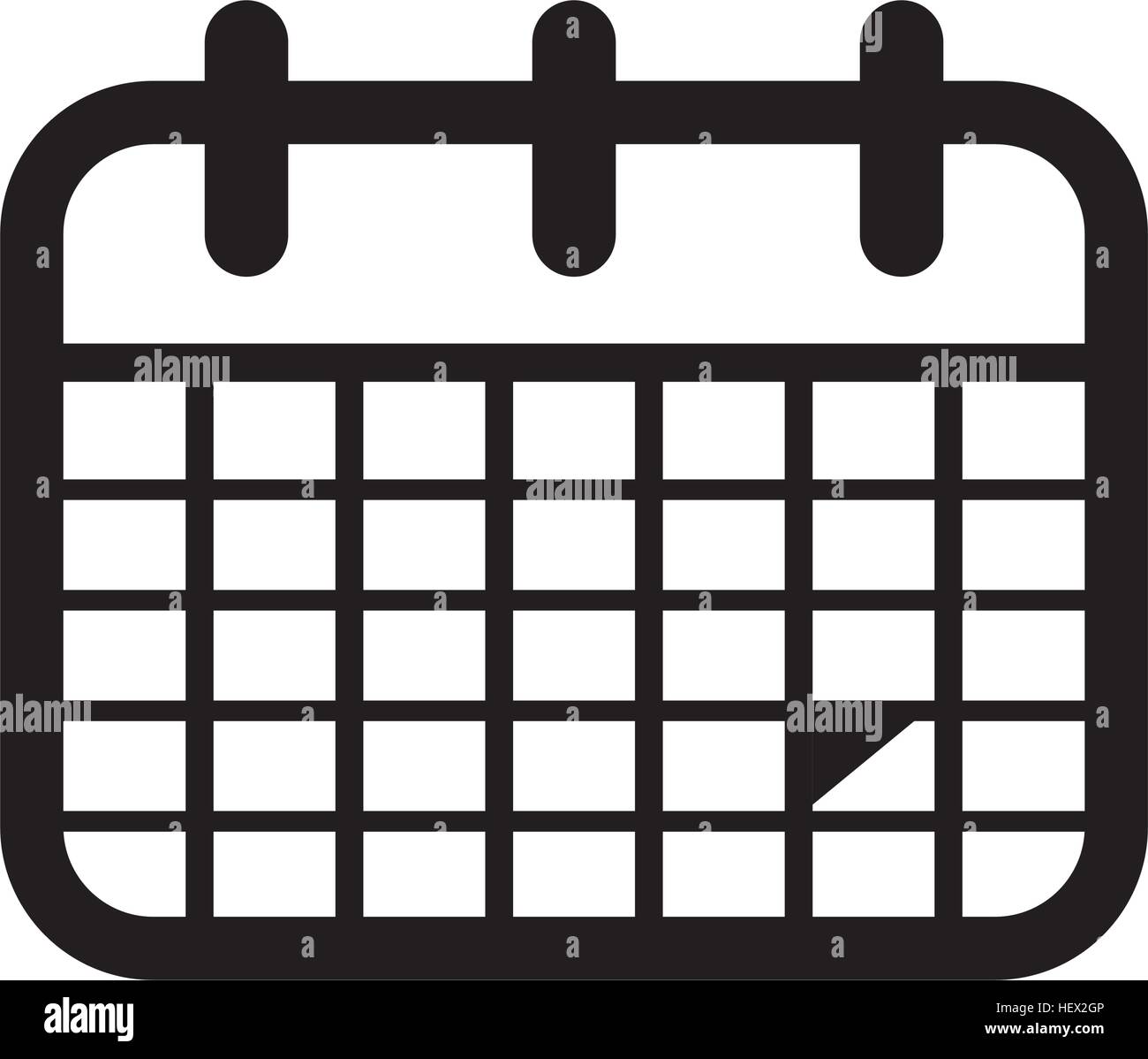 Isolated calendar symbol Stock Vector Image & Art - Alamy