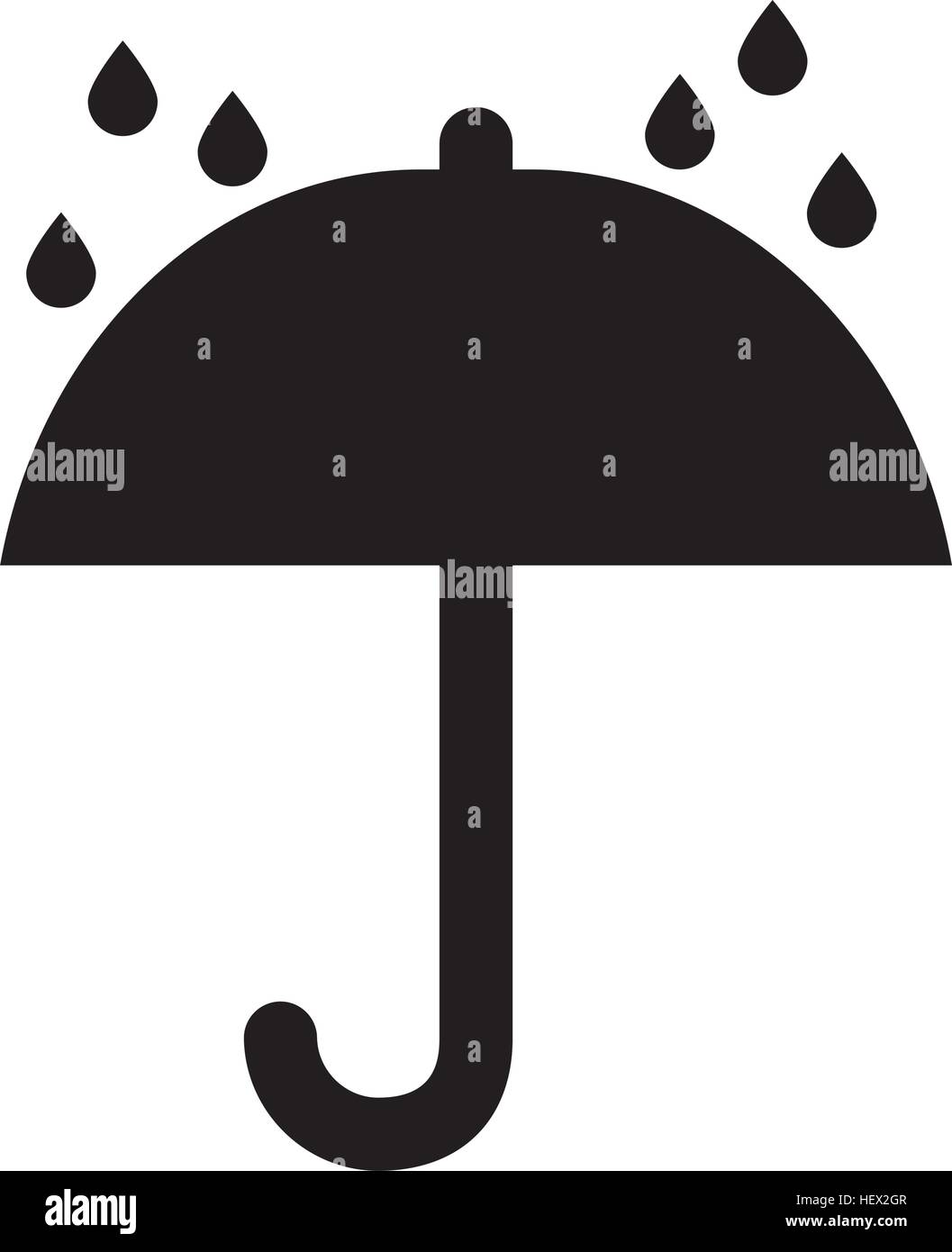 Shipping umbrella symbol Stock Vector