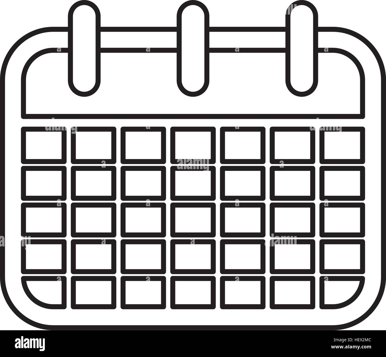 Isolated calendar symbol Stock Vector Image & Art - Alamy