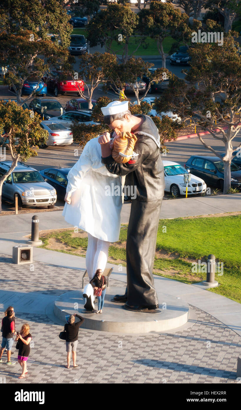 June 5, 2014. San Diego, California. The unconditional surrender statue ...