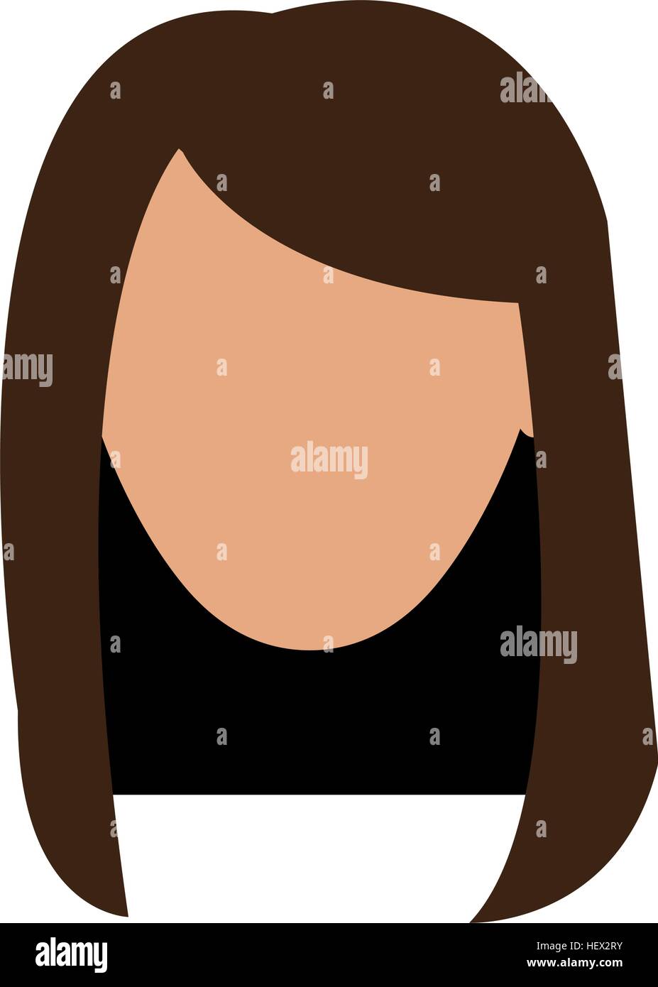 Young woman head Stock Vector Image & Art Alamy