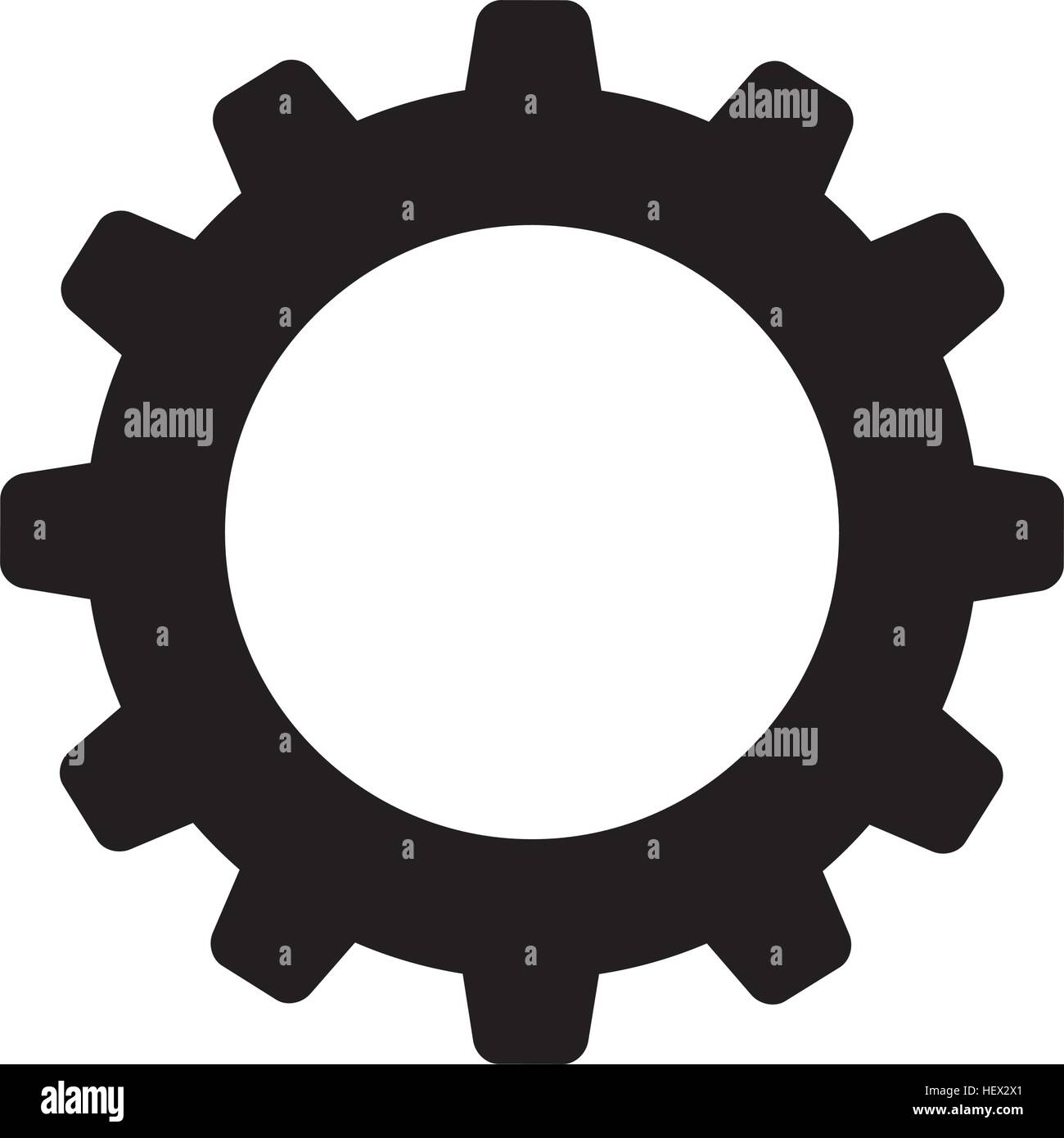 Isolated gear piece Stock Vector Image & Art - Alamy