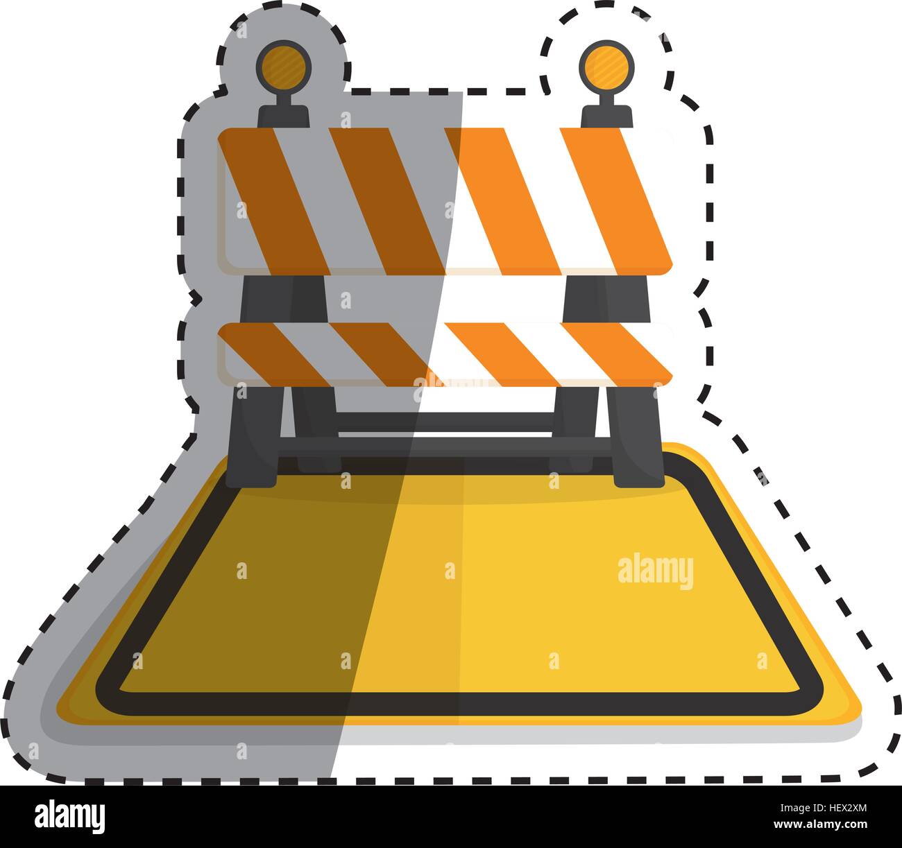 under construction barrier Stock Vector Image & Art - Alamy