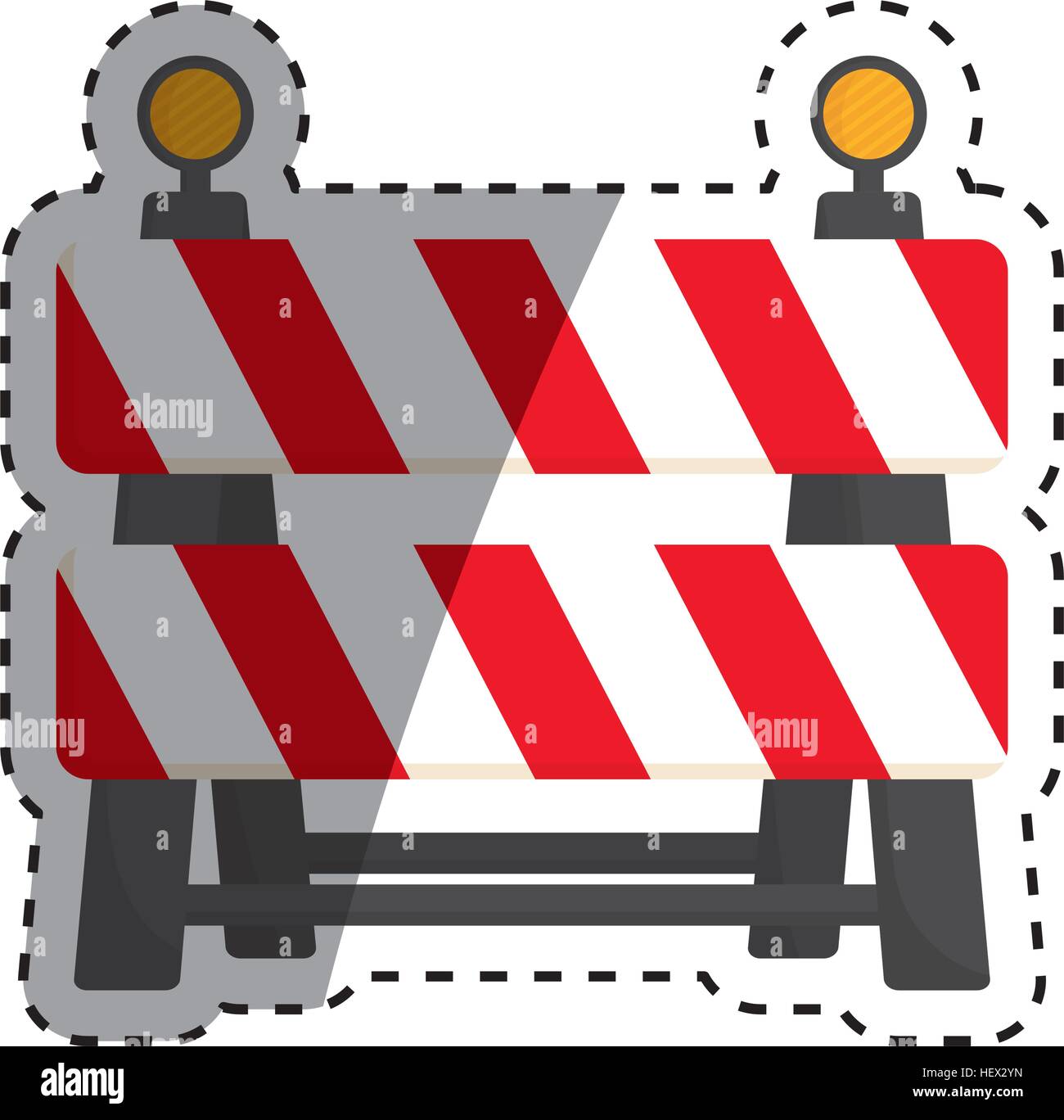 under construction barrier Stock Vector Image & Art - Alamy