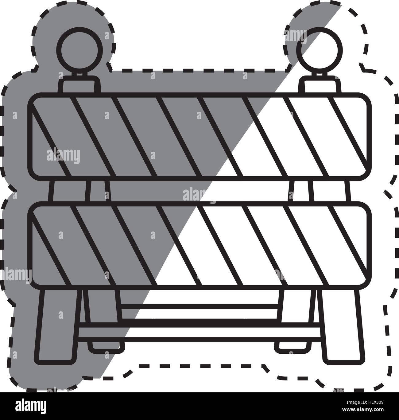 under construction barrier Stock Vector Image & Art - Alamy
