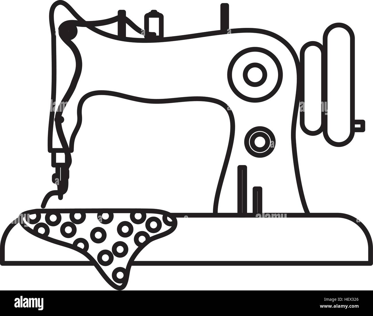 Small sew machine icon. Simple illustration of small sew machine vector  icon for web design isolated on white background Stock Vector Image & Art -  Alamy