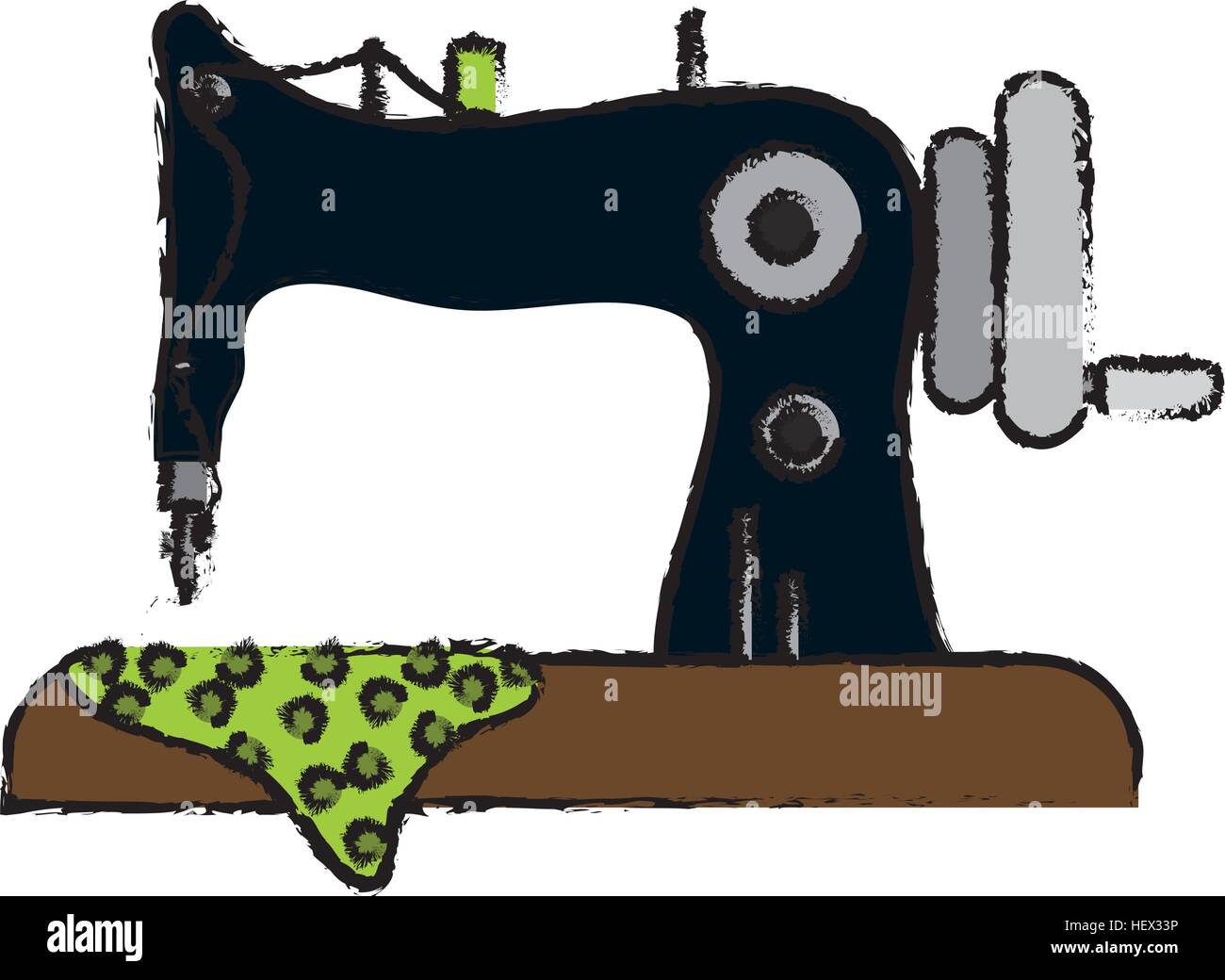Isolated sewing machine Stock Vector Image & Art - Alamy