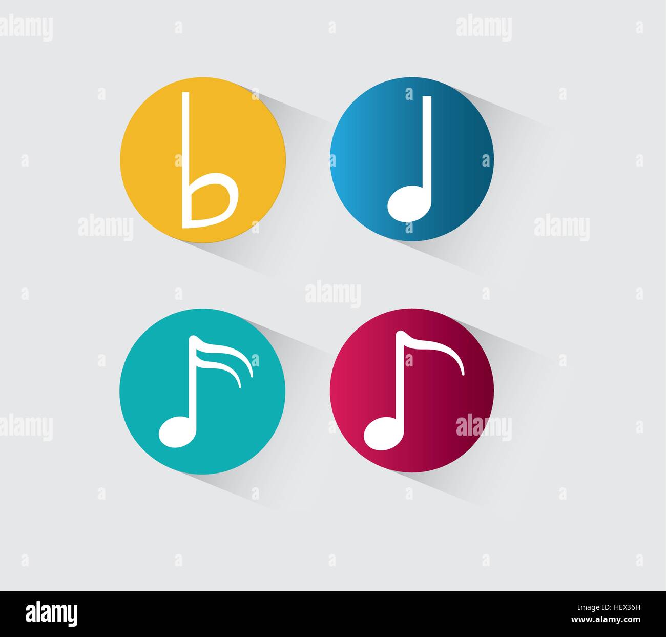 Music notes sound art Stock Vector Image & Art Alamy
