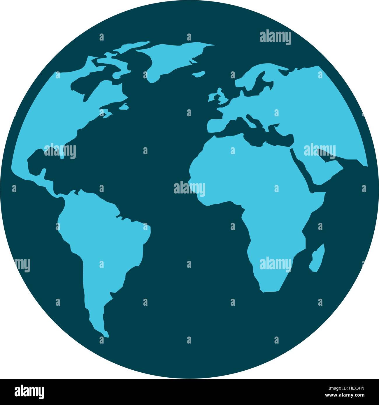 world planet earth isolated icon vector illustration design Stock ...