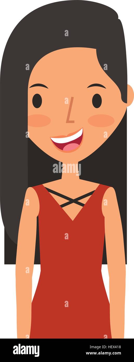 young woman avatar character vector illustration design Stock Vector ...