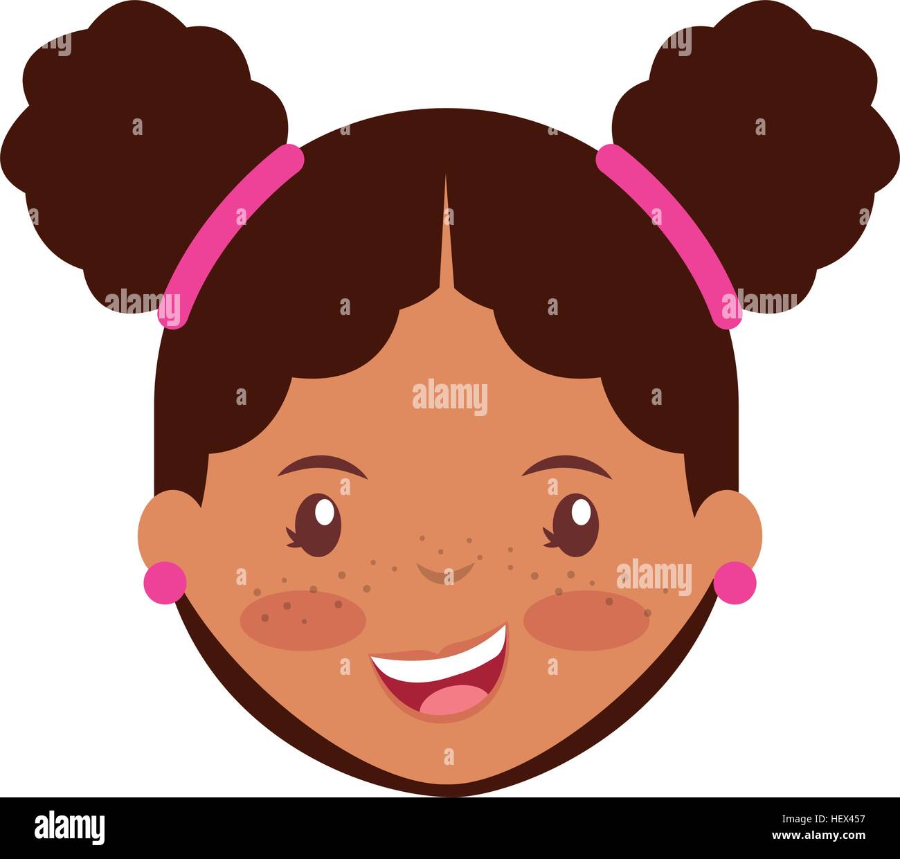 cute girl character icon vector illustration design Stock Vector Image ...
