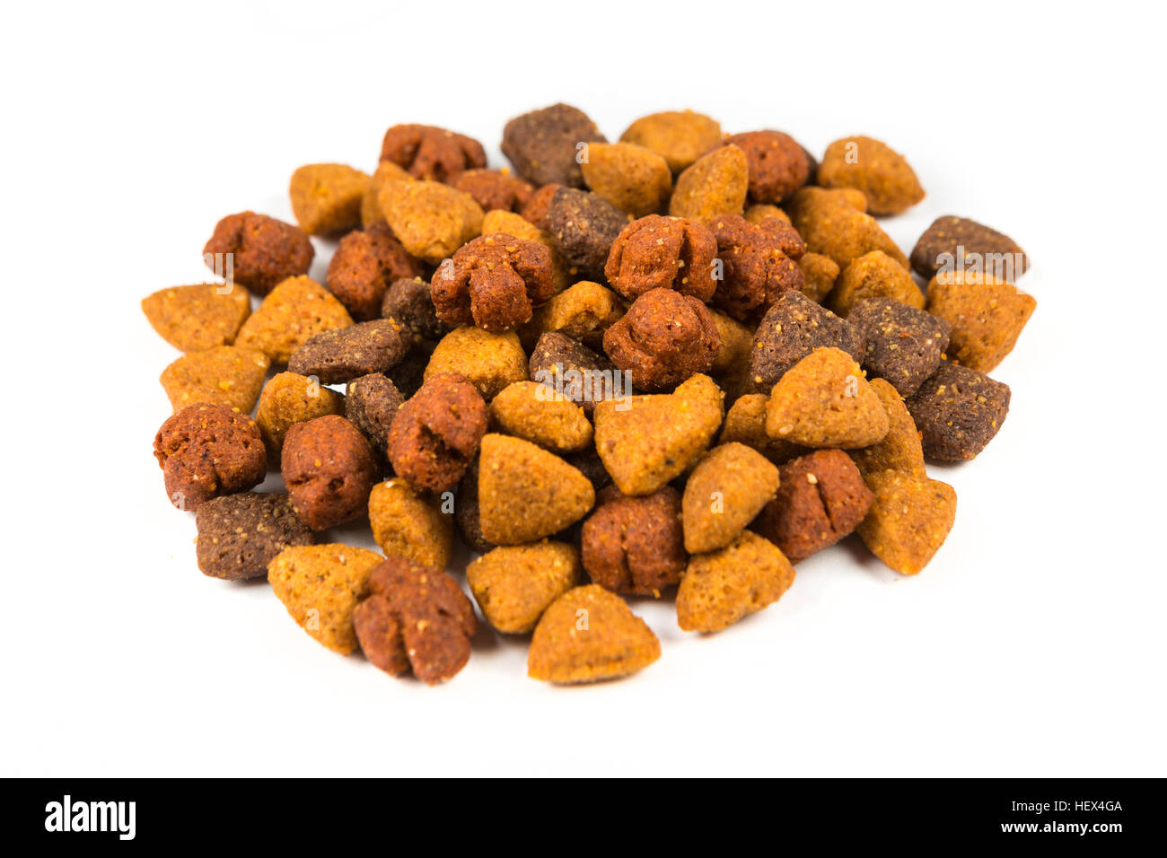 Dog food isolated on white background Stock Photo - Alamy