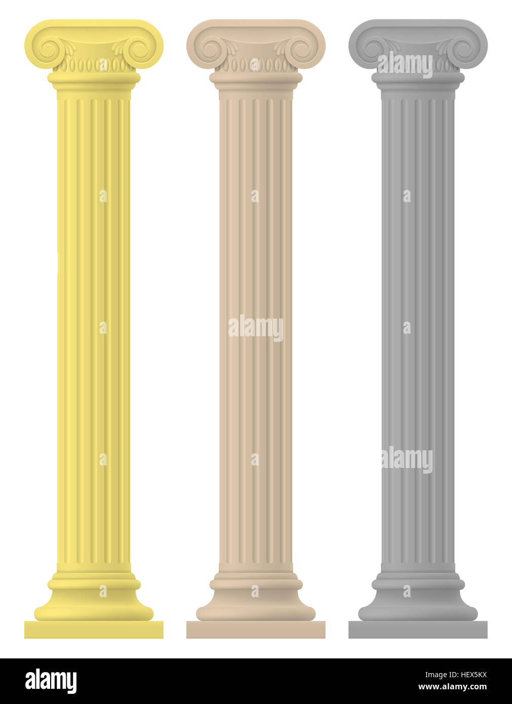 antique column stock illustration isolated on white background Stock