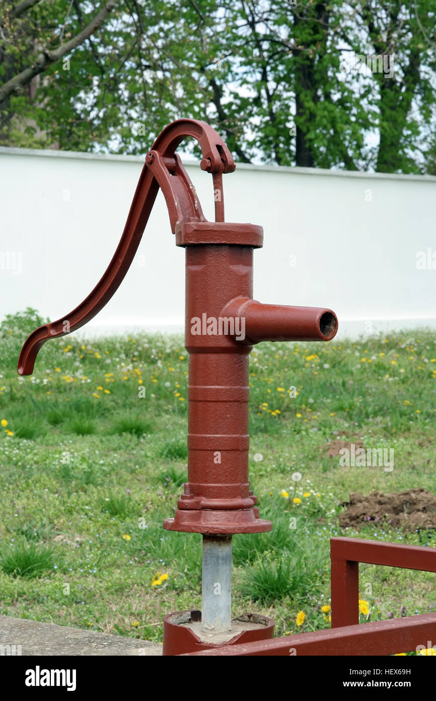 Vintage Water Faucet Old Water Pump Stock Photo 129653485 Alamy