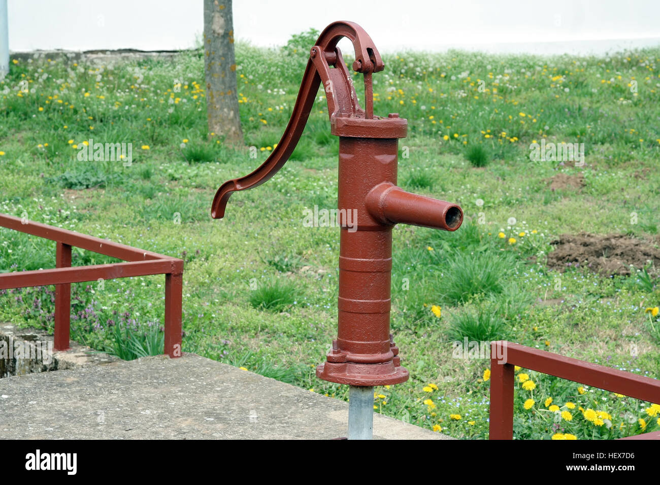Vintage Water Faucet Old Water Pump Stock Photo 129654370 Alamy