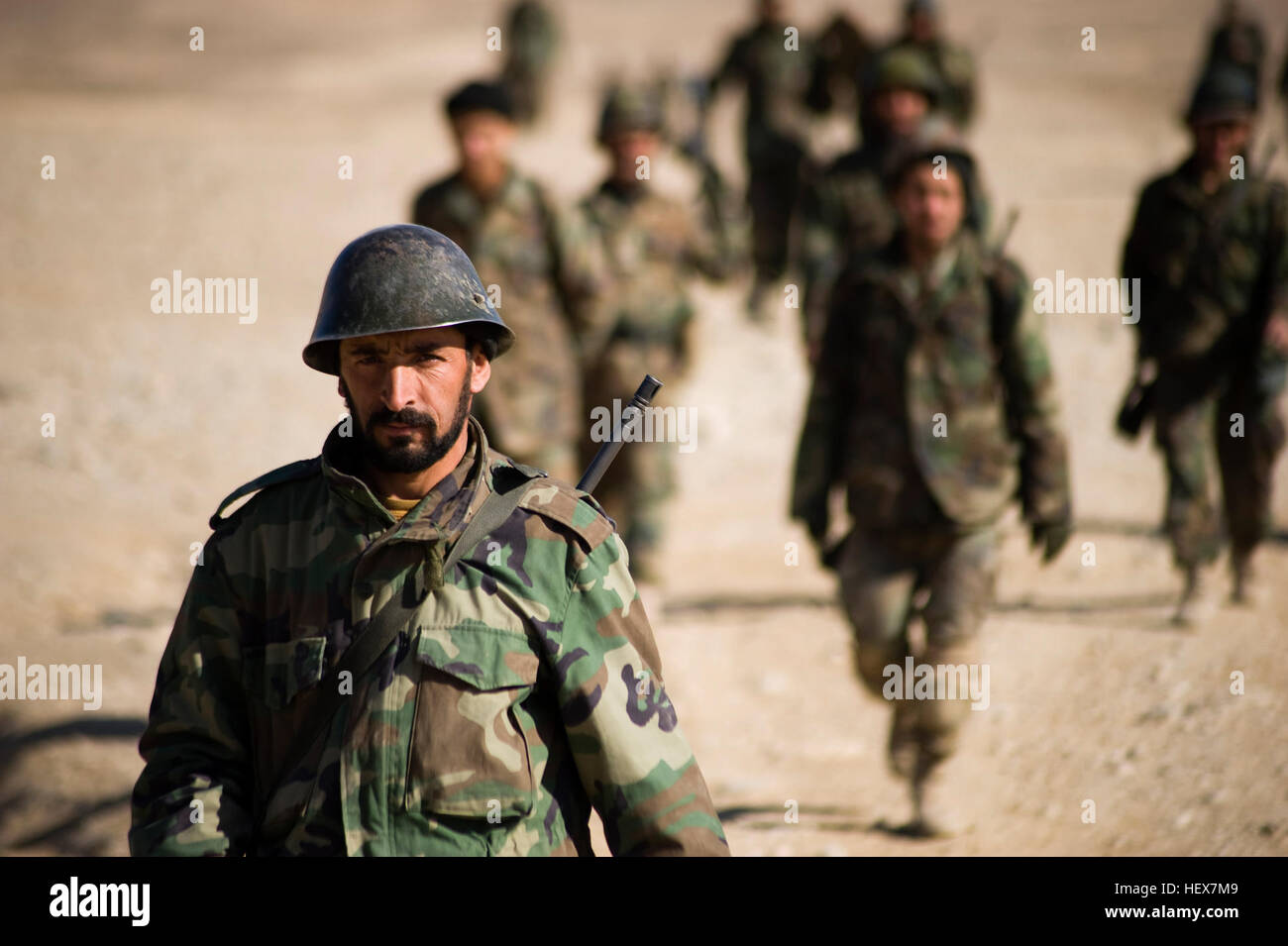 KABUL, Afghanistan (Jan. 12, 2011) – Afghan National Army Recruits Walk ...