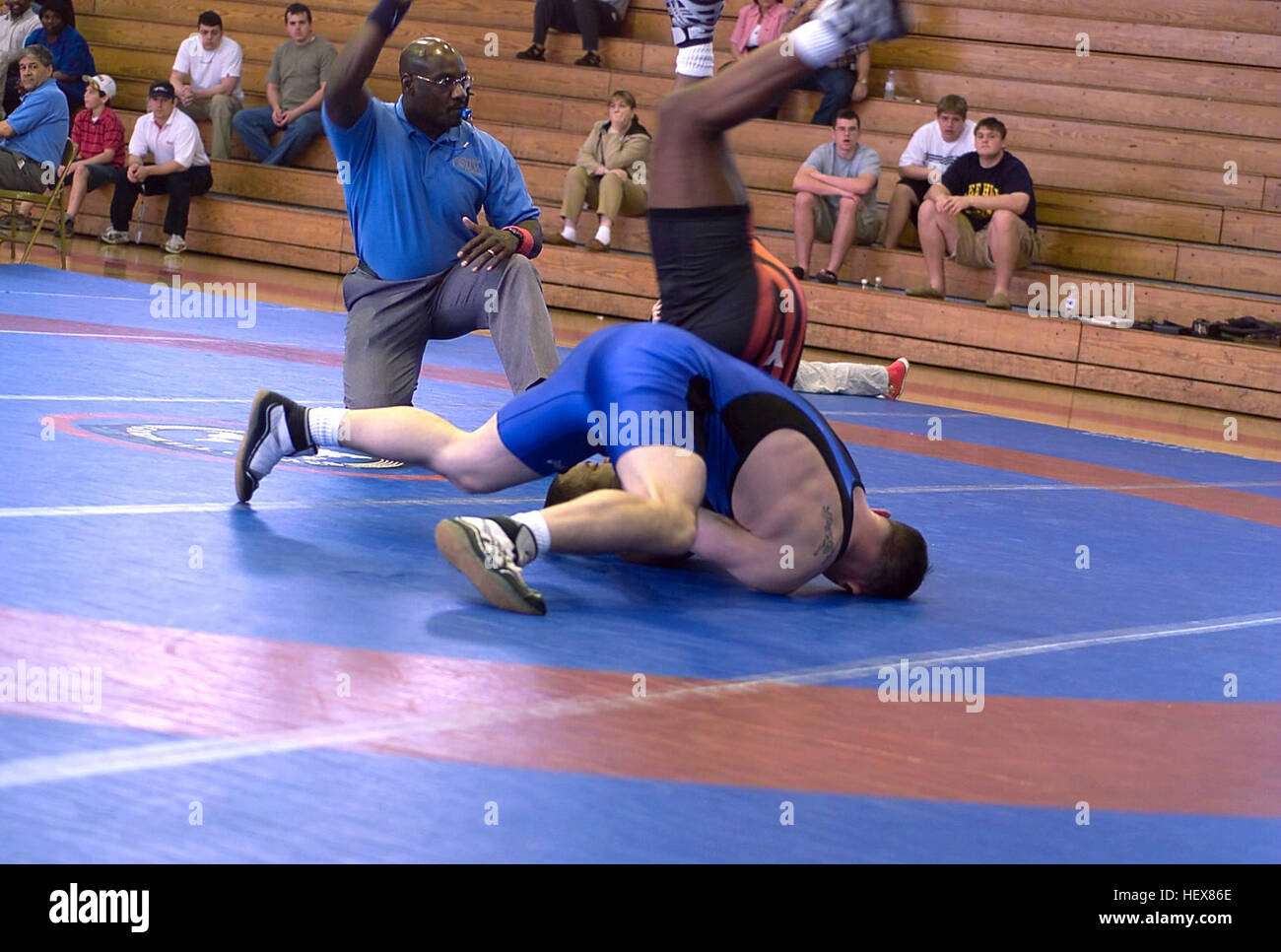 US Marine Corps (USMC) Corporal (CPL) Jacob Clark (dressed in blue), a