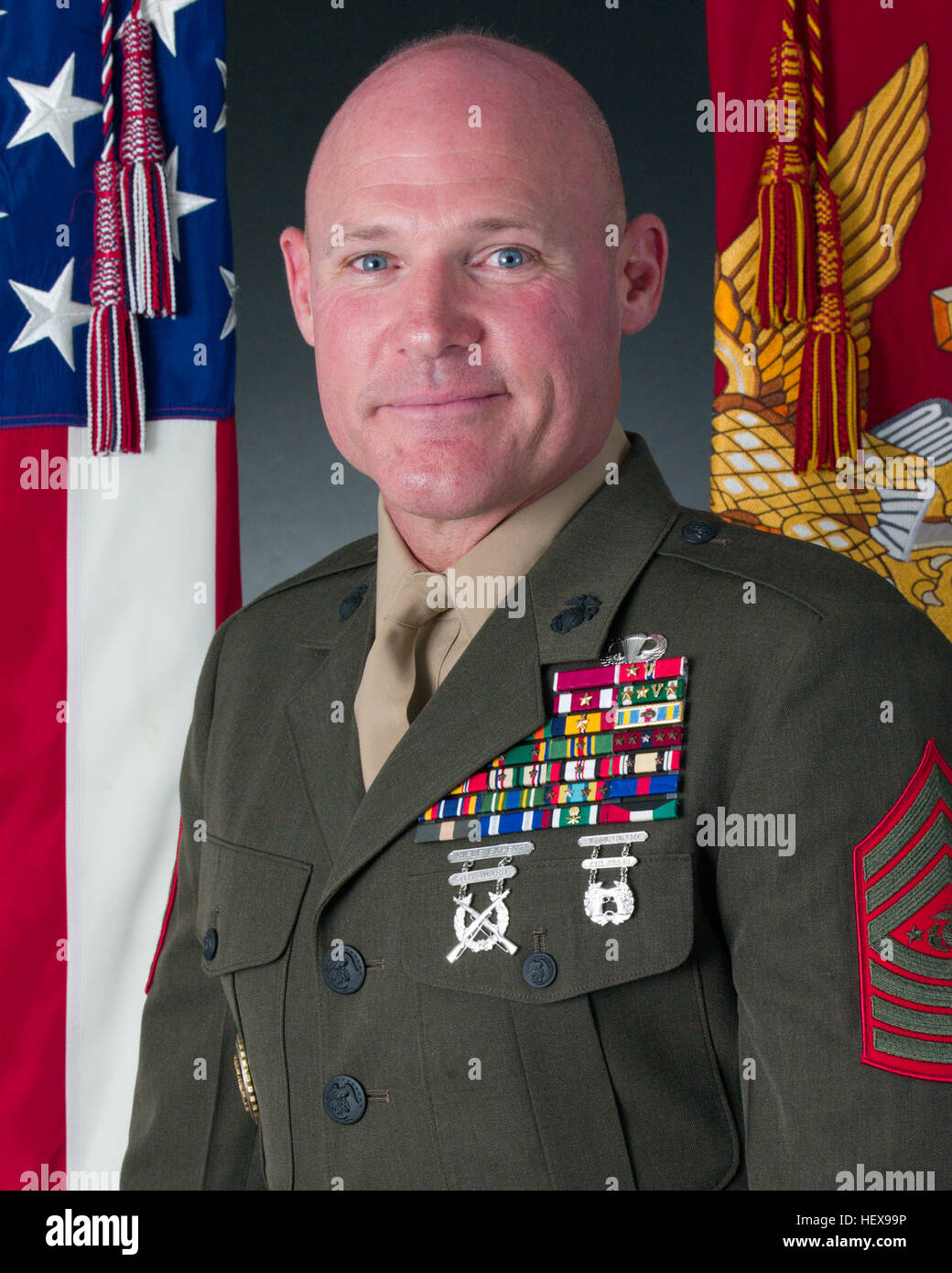 17th Sergeant Major of the Marine Corps Micheal P. Barrett Stock Photo
