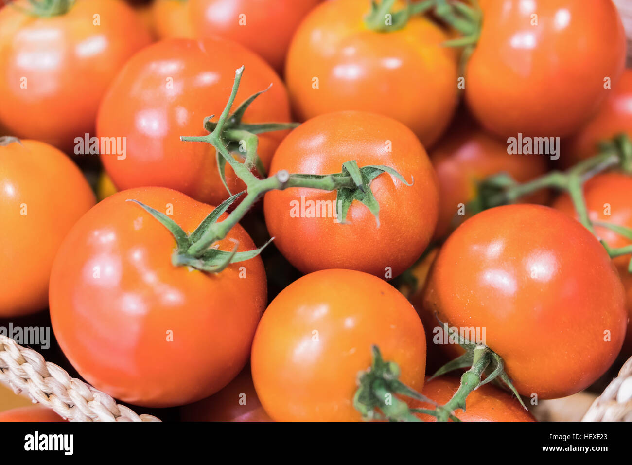 red tomatoes background. Group of tomatoes Stock Photo - Alamy