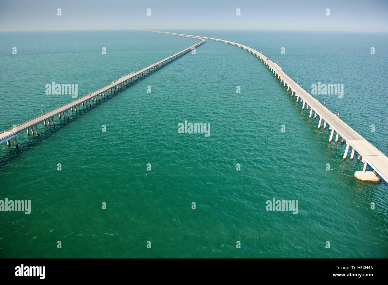 USA, Aerial photograph of the Chesapeake Bay Bridge Tunnel Stock Photo Alamy