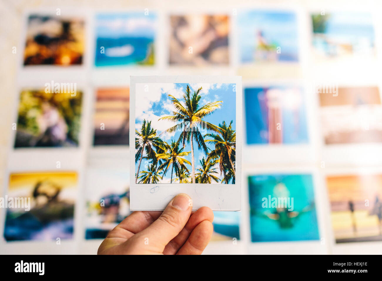 Indonesia, Bali, summer holiday on polaroid pictures Stock Photo - Alamy