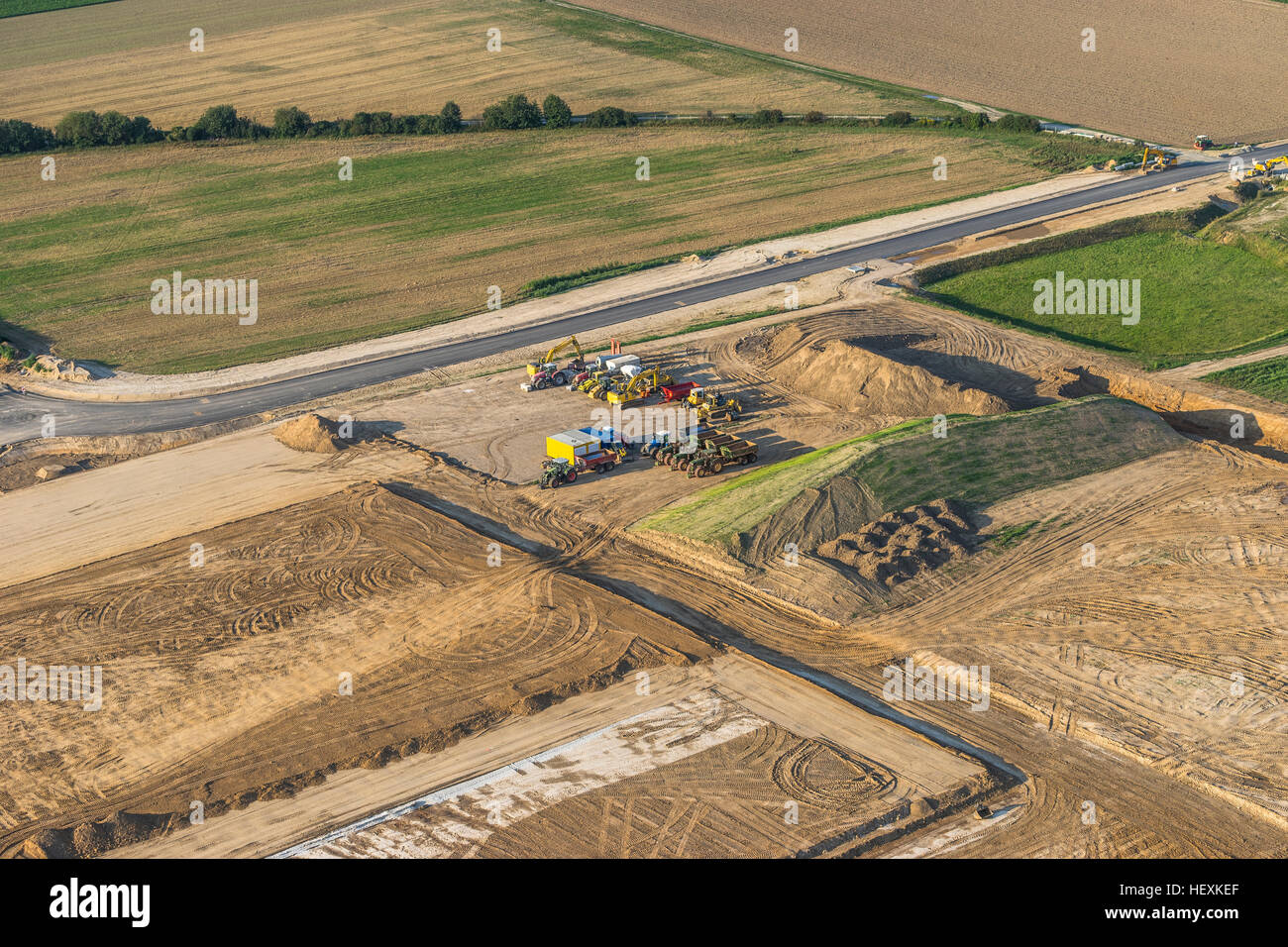 Germany, Hildesheim, arial view of agrarian area Stock Photo