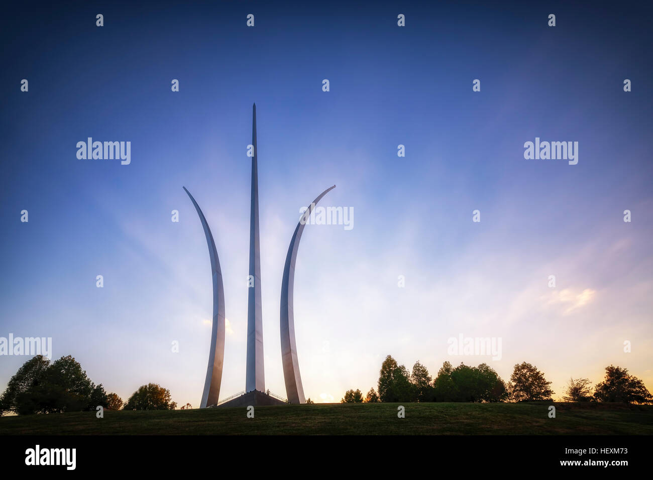 USA, Virginia, Arlington, United States Air Force Memorial Stock Photo