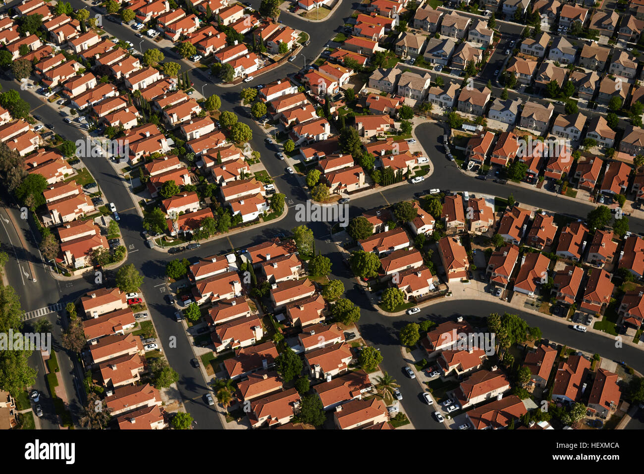 USA, California, aerial view of suburbs Stock Photo Alamy