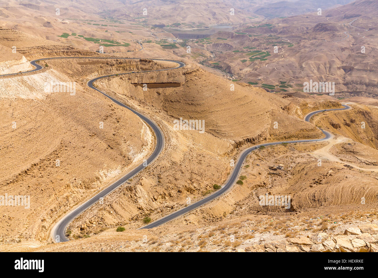 Jordan, Wadi Mujib with Kingsway Stock Photo