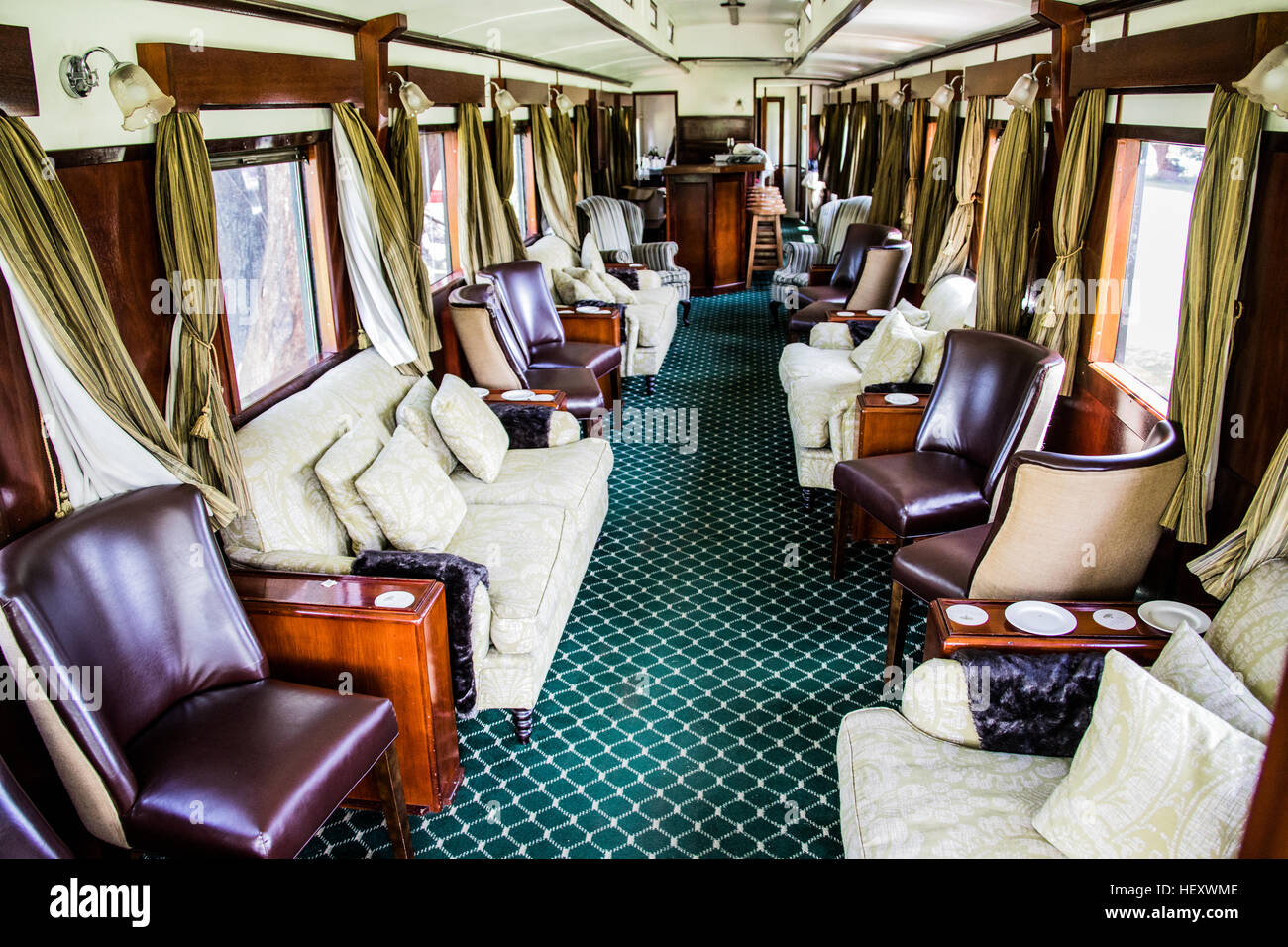 Royal Livingstone Express Train, Livingstone, Zambia Stock Photo