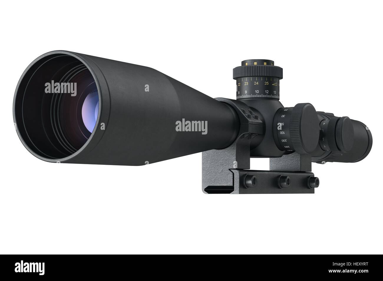 Scope optical weapon accuracy device. 3D illustration Stock Photo Alamy