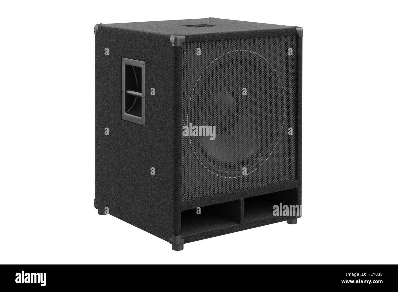 Speaker audio sound box column. 3D rendering Stock Photo Alamy