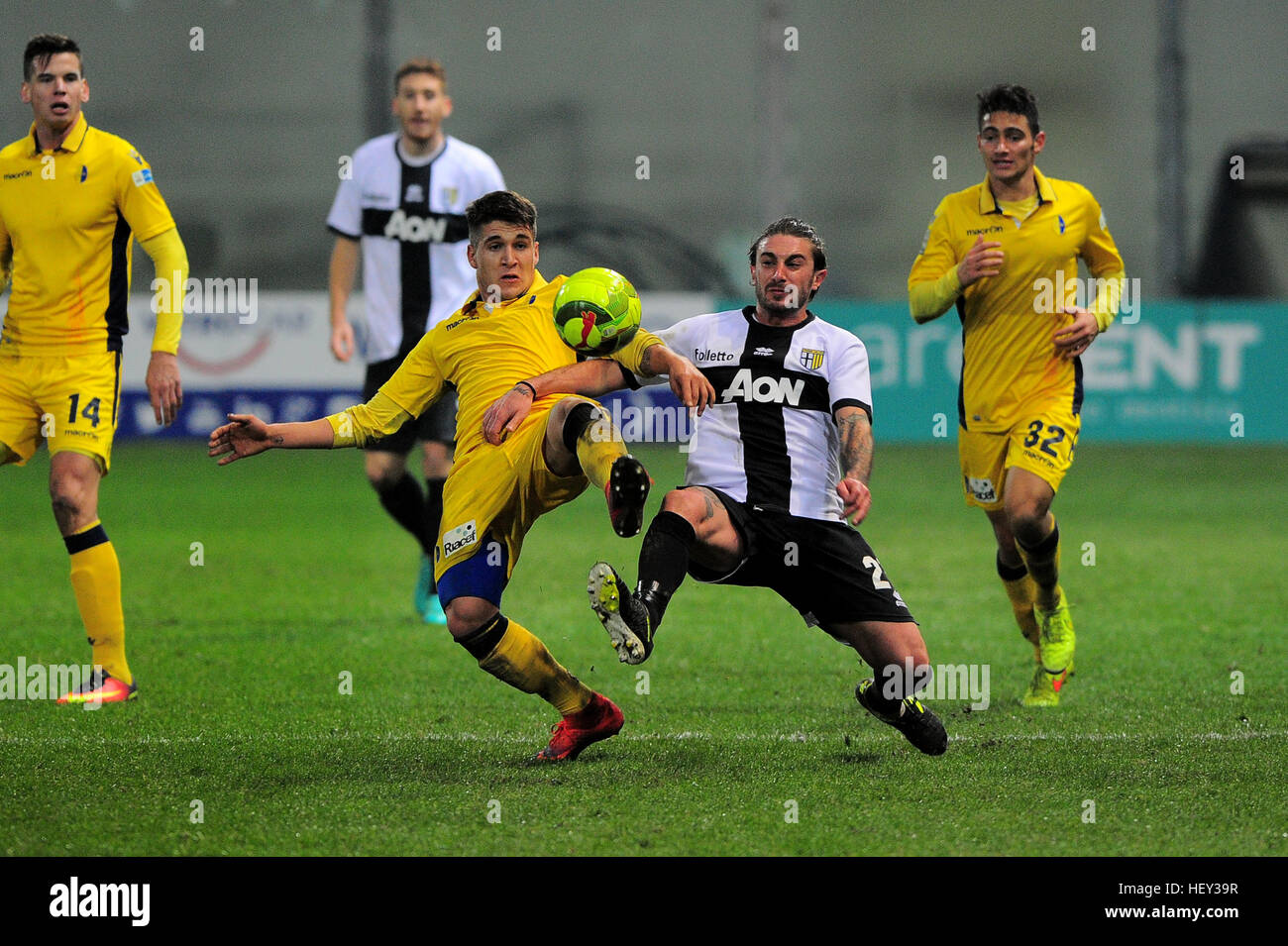 Parma, Italy. 23rd Dec, 2016. Parma Calcio 1913 vs Modena F.C. Nazionale  Lega Pro 2016/2017 23 12 2016 Parma, Tardini Stadium, Italy Parma Calcio  1913 vs Modena F.C. 3 to 1 sport