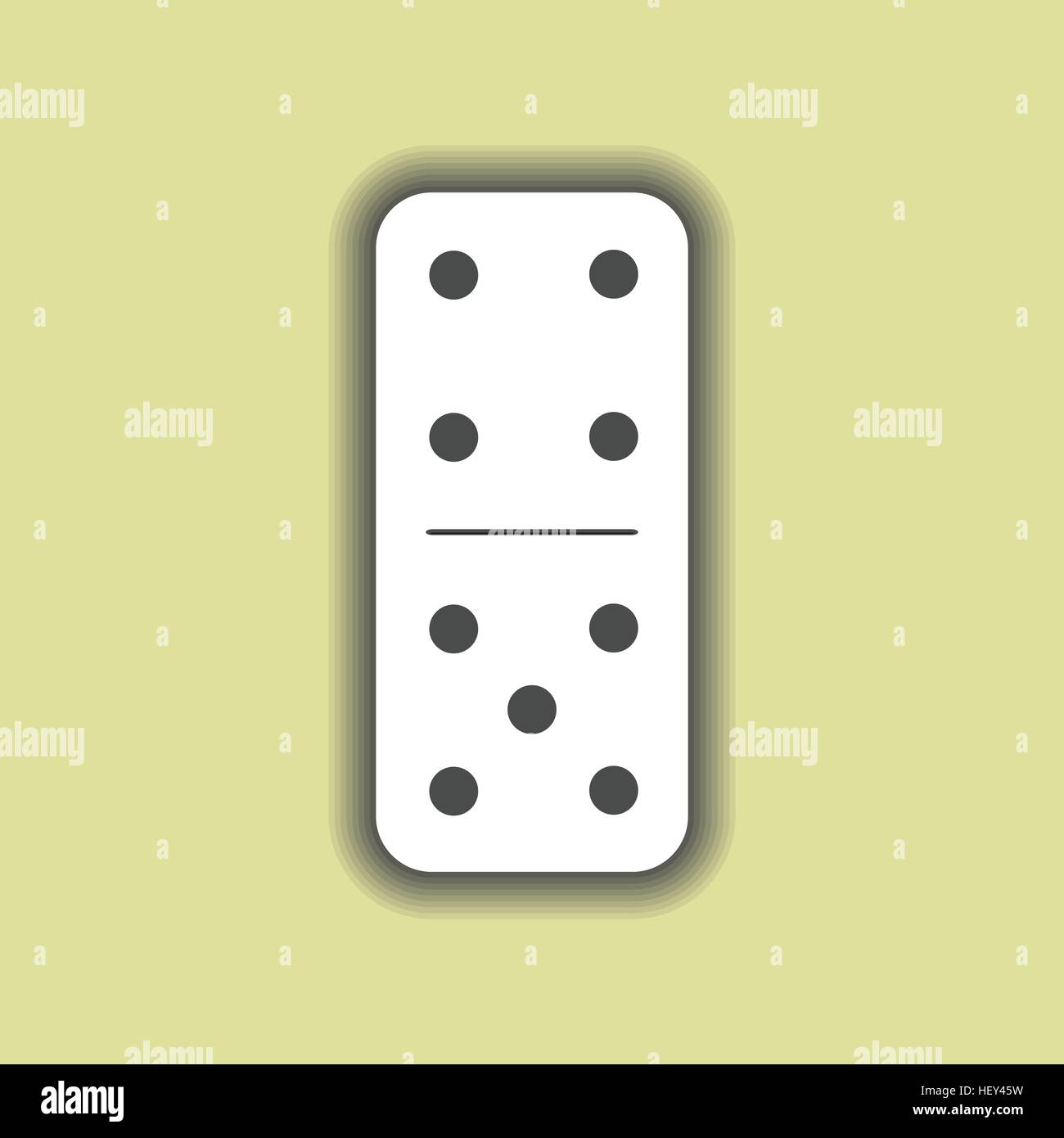 Domino white. four and five on isolated background. Modern flat icon, business, marketing, internet concept. Fashionable simple symbol vector for web  Stock Vector