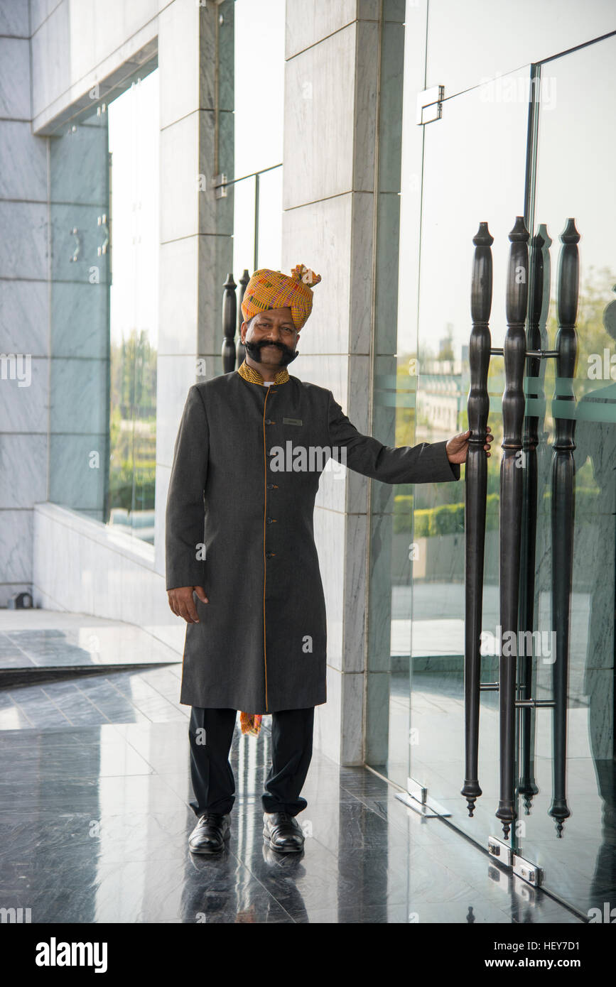 Doorman At Luxury Hotel In Delhi Stock Photo 129676317 Alamy