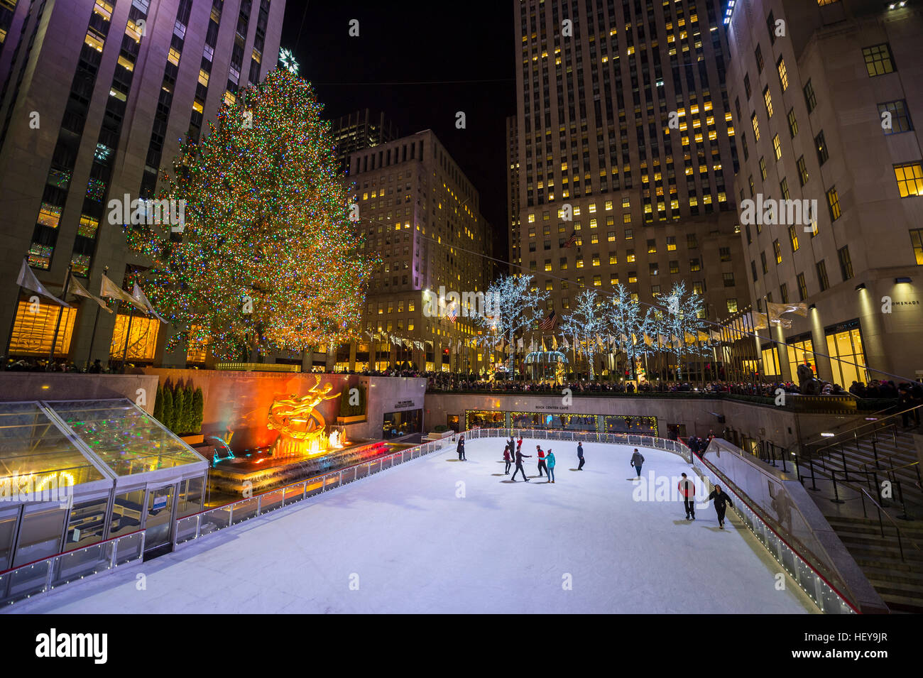 New york city holiday lights hi-res stock photography and images - Alamy