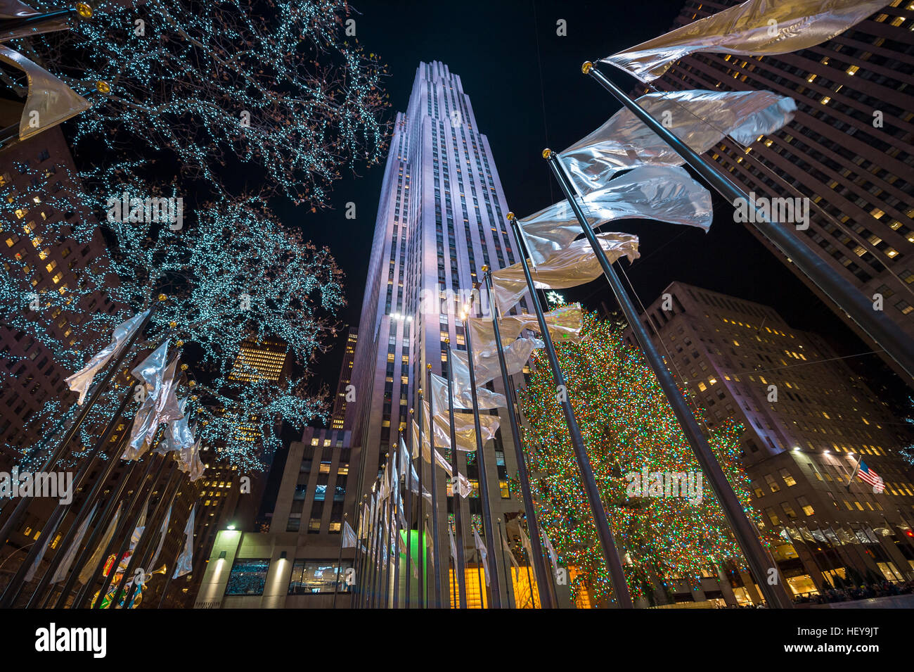 New york city holiday lights hi-res stock photography and images - Alamy