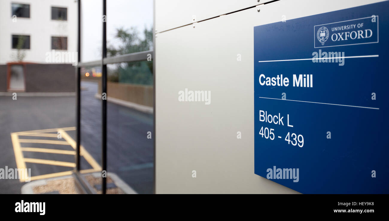 Castle Mill Student Accommodation Oxford Stock Photo