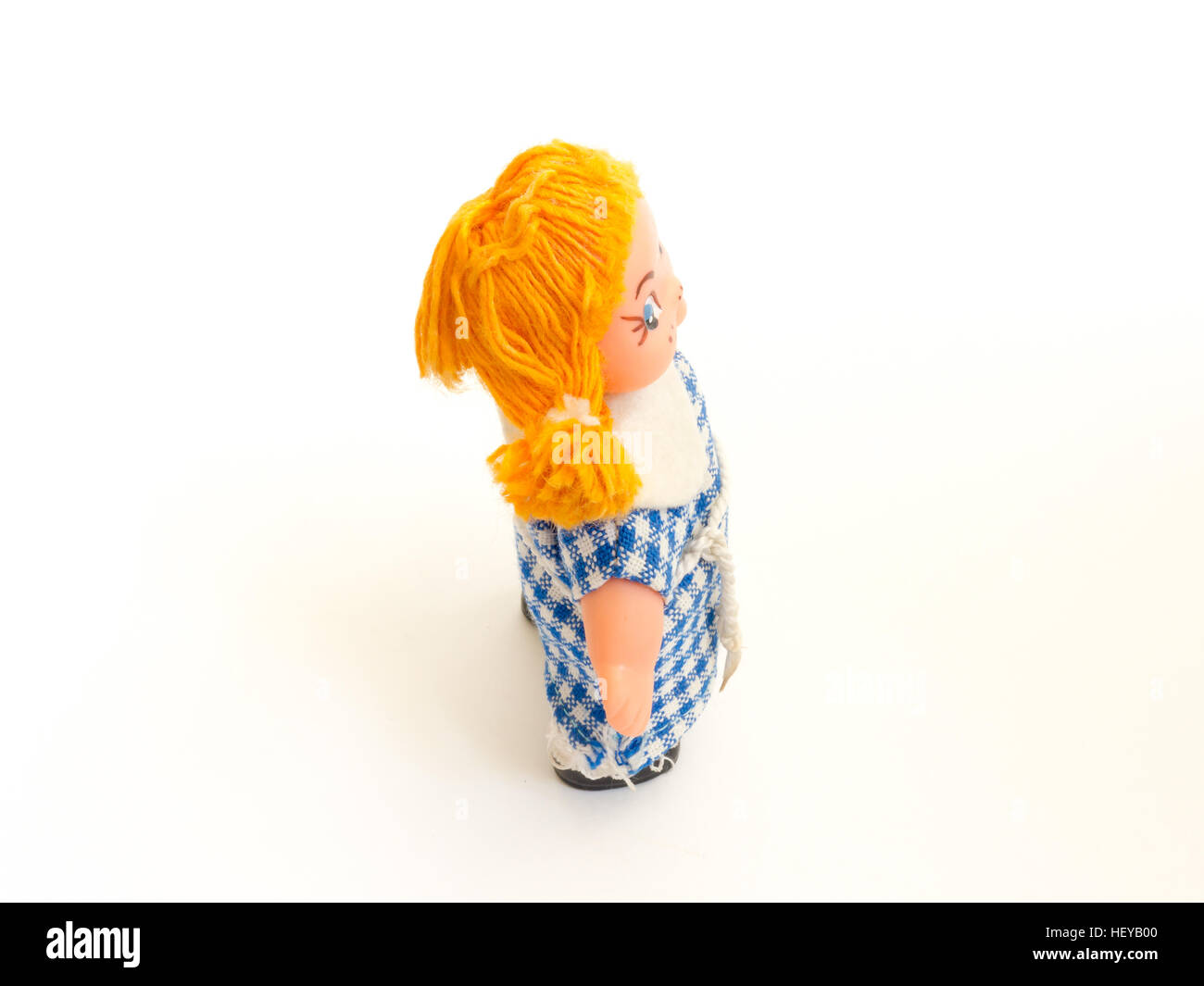 The Miniature toy girl. Stock Photo