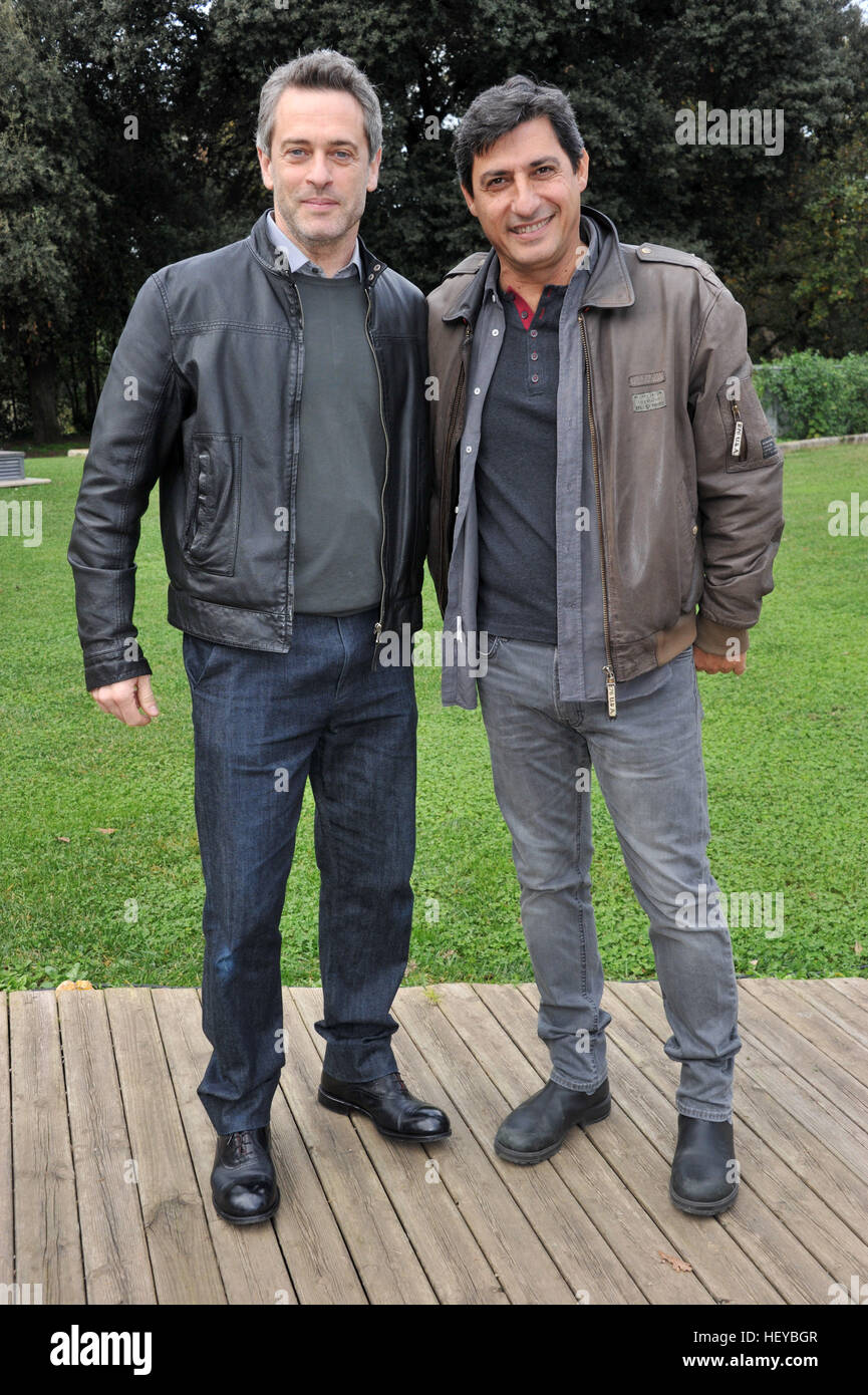 'Stolen Love' photocall in Rome  Featuring: Emilio Solfrizzi, Massimo Poggio Where: Rome, Italy When: 24 Nov 2016 Credit: IPA/WENN.com  **Only available for publication in UK, USA, Germany, Austria, Switzerland** Stock Photo