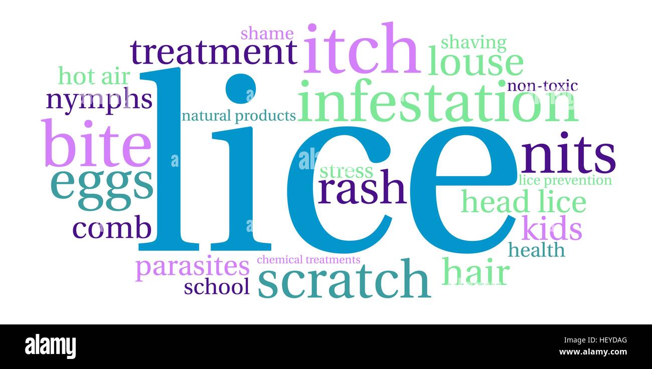 Lice word cloud on a white background Stock Vector Image & Art Alamy