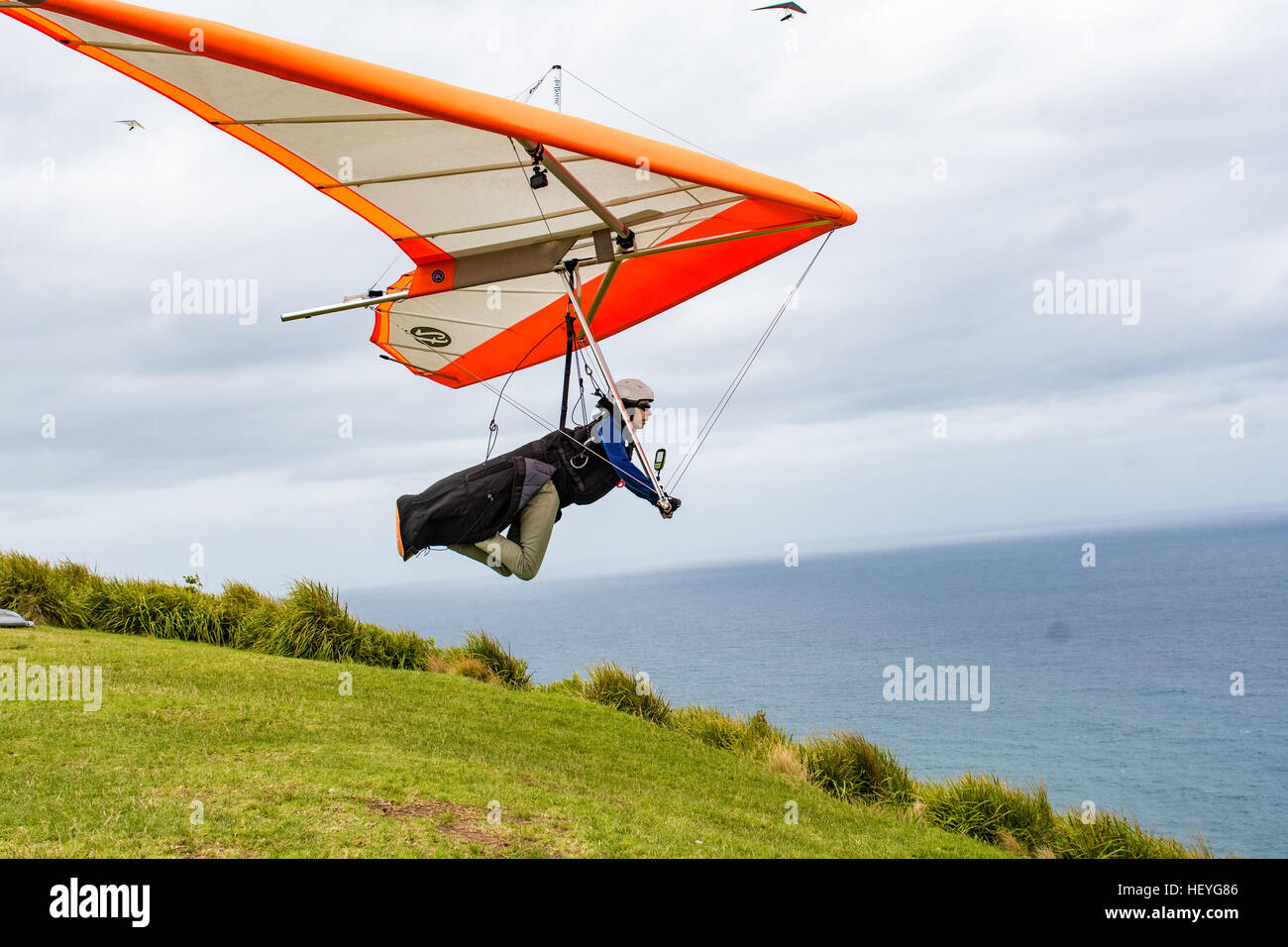 Hang gliding - Stanwell Tops Park, New South Wales, Australia Stock Photo