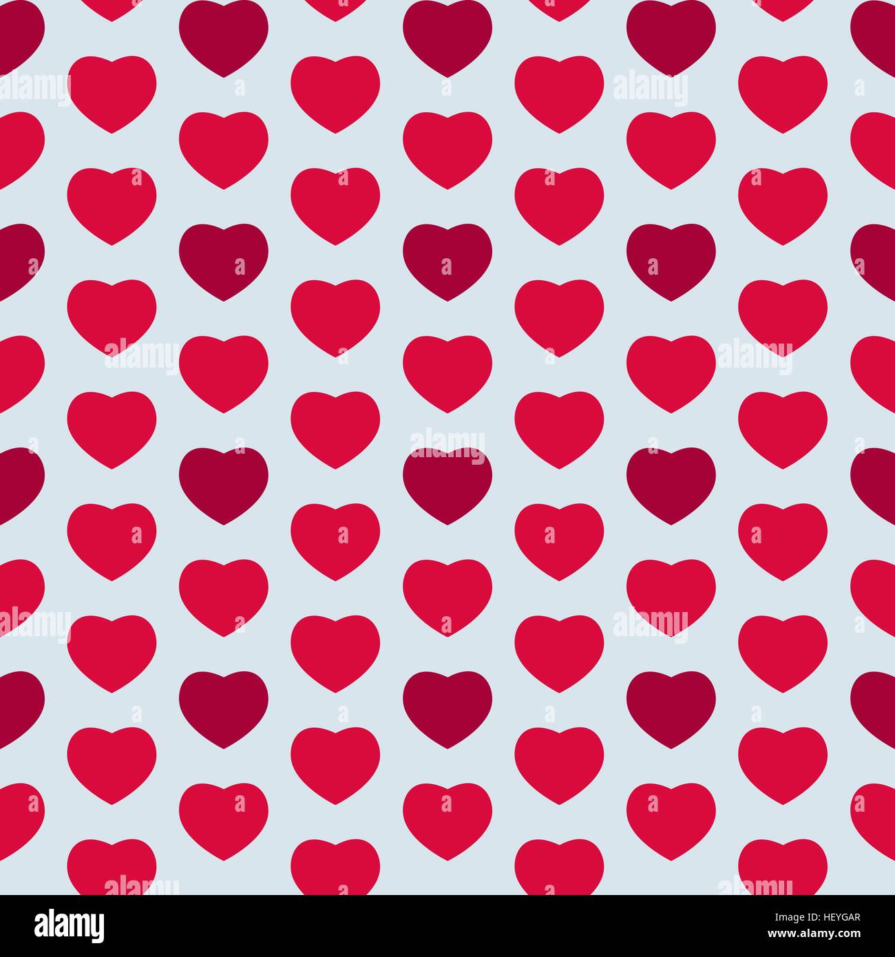 Heart Love Seamless Pattern Background Vector Illustration Stock Vector ...