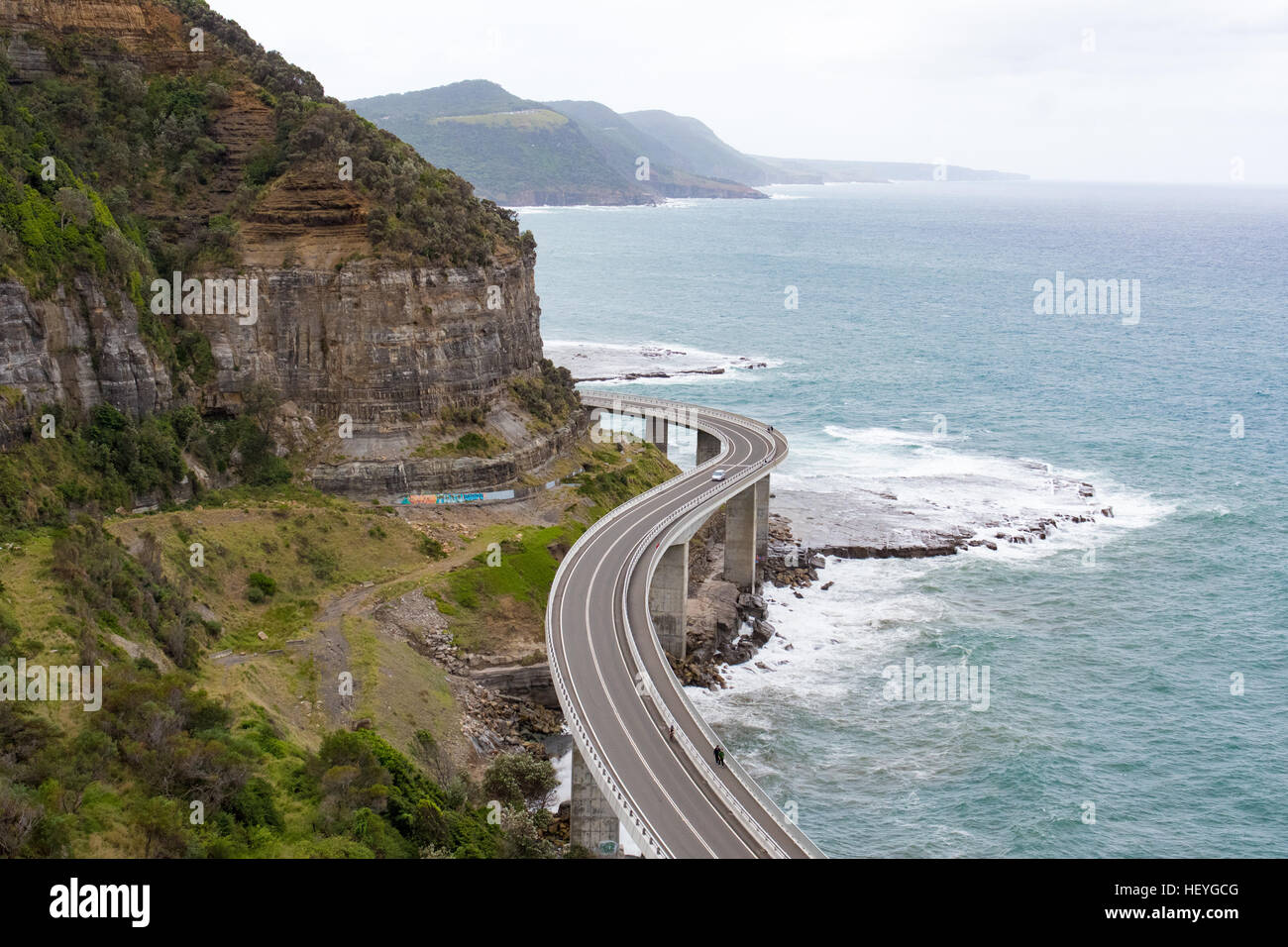 Clifton, Australia - 18th December 2016: The Sea Cliff Bridge is a ...